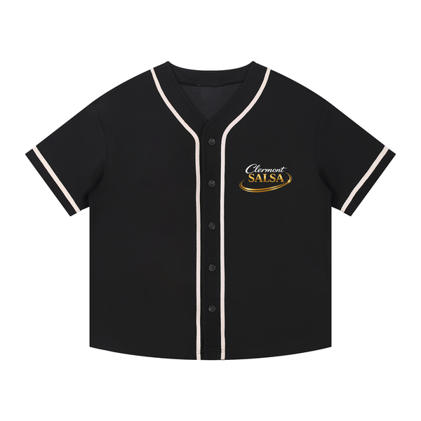 Contrast Piped Button-Up Jersey